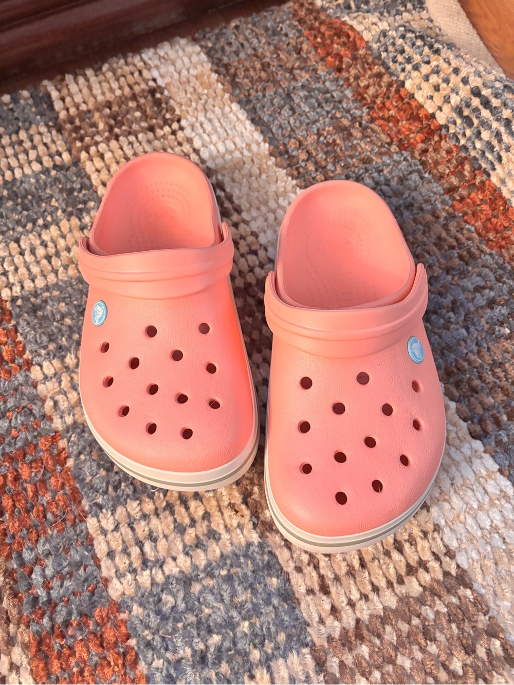 Melon pink crocs